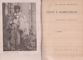 Lovy v Karpatech - vzpomínky zoologovy BEZ OBÁLKY !!