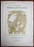 Don Giovanni - zum Gedenken der Uraufführung am 29. 10. 1787 im Ständetheater Prag. Diese ...