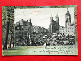 Hradec Králové, Velké náměstí, dlouhá adresa (pohled)