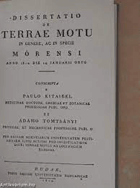 Dissertatio de terrae motu Mórensi anno 1810