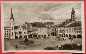 Trutnov náměstí Pohled Pohlednice