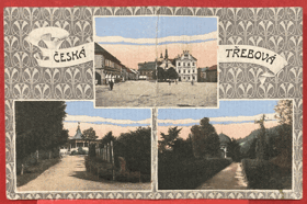 Česká Třebová v půli zlomená drží pohr! Böhmisch Trübau Pohled Pohlednice