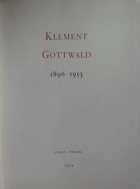 Klement Gottwald 1896-1953 PHOTOBOOK COMM.