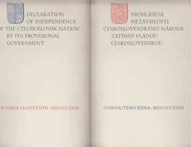 Declaration of independence of the Czechoslovak nation by its provisional government