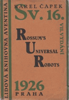 RUR - R.U.R. Rossum's Universal Robots NO COVER!! MISSING...