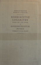 Sedmimístné logaritmy čísel od 1 do 110000 a goniometrických funkcí v šedesátinném dělení