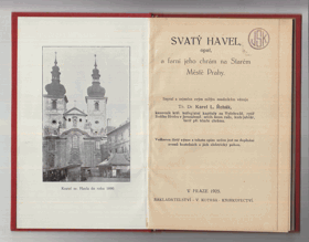 Svatý Havel, opat, a farní jeho chrám na Starém Městě Prahy