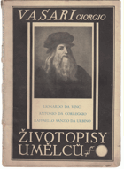 Životopisy umělců KOMPLET 1 - 7 Michelagnolo Buonarroti. Andrea del Sarto, Piero di Cosimo, ...