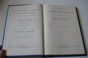 BENEŠOV Soupis památek historických a uměleckých v politickém okresu Benešovském. ...