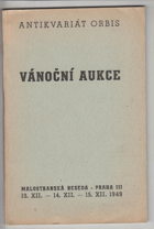 Antikvariát Orbis Vánoční aukce