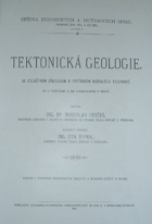 Tektonická geologie Se zvláštním zřetelem k potřebám báňských techniků