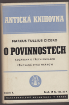 O povinnostech Rozprava o třech knihách věnovaná synu Markovi