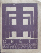 Oběti - památce československých legionářů v Italii, popravených Rakousko-Uherskem