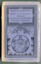 Obrana jazyka slovanského, zvláště českého Bohemistika