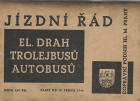 Jízdní řády elektrických drah, trolejbusů a autobusů