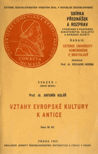 Vztahy evropské kultury k antice