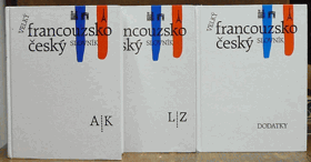 3SVAZKY Velký francouzsko český slovník - Grand français tchèque dictionnaire. sv. 1+2+Dodatky