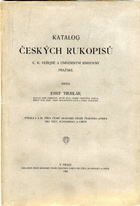 Katalog českých rukopisů c.k.Veřejné a universitní knihovny pražské