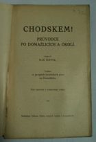 Chodskem!Chodsko Chodenland Domažlice VČ. MAPKY Taus Průvodce po Domažlicích a okolí