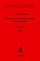 2SVAZKY Rozhodčí řízení, ordre public a trestní právo 1+2, komentář