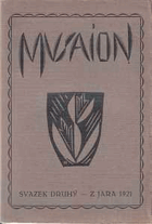 Musaion - sborník pro moderní umění. Svazek II, z jara 1921