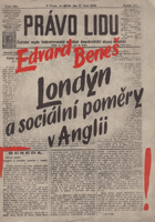 Londýn a sociální poměry v Anglii. London und die sozialen Verhältnisse Englands