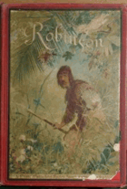 Robinson Krusoe Litografie Lithography Dobrodružné příběhy jinocha na pustém ostrově