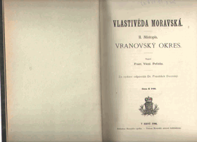 Vranovský okres Vlastivěda moravská
