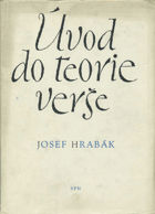 Úvod do teorie verše - vysokoškolská příručka