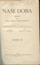 NAŠE DOBA 15.kompl.ročník! Revue pro vědu, umění a život sociální