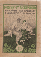 Rodinný kalendář Republikánské strany zemědělského a malorolnického lidu i domovin 1939