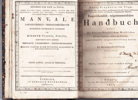 Logarithmisch-trigonometrisches Handbuch anstatt der kleinen Vlackischen, Wolfischen und andern ...