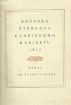 Ročenka Štencova grafického kabinetu 1919 - 20