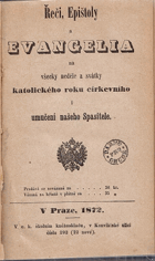 Řeči, Epištoly a Evangelia na všecky neděle a svátky katolického roku církevního i ...