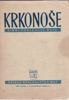 Krkonoše. Zimní pohledová mapa.