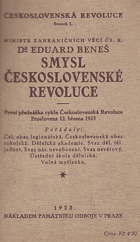 Smysl československé revoluce - první přednáška cyklu Československá revoluce - proslovena ...