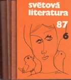 Světová literatura 1987 - revue zahraničních literatur KOMPLET 6sv!