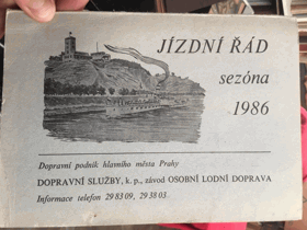 Jízdní řád - sezóna 1986