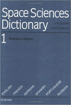4SVAZKY Space sciences dictionary 4 VOLUMES (english, french, german, spanish, portuguese, russian)