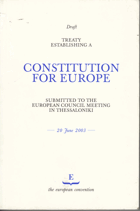 Draft Treaty Establishing a Constitution for Europe