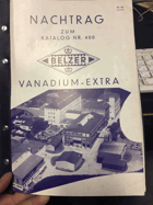 Nachtrag zum Katalog Nr. 400 Belzer. VANADIUM EXTRA