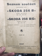Seznam součástí nákl. vozu ŠKODA 256 B
