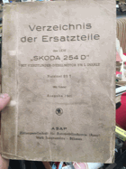 Verzeichnis der Ersatzteile des LKW SKODA 254 D