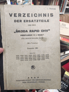 VERZEICHNIS... NĚMECKY!! Seznam součástí vozu ŠKODA RAPID OHV čtyřválec 1.5 L (s tabulkami)