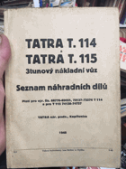 TATRA T,114 + TATRA T,115 Seznam náhr. dílů