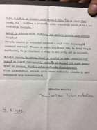 RUKOPIS - ORIGINÁLNÍ VLASTNORUČNÍ PŘÍPIS
