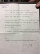 RUKOPIS - ORIGINÁLNÍ VLASTNORUČNÍ PŘÍPIS