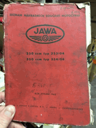 JAWA 250 ccm typ 353/04, 350 ccm typ 354/04 - seznam náhradních součástí motocyklů