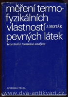 Měření termofyzikálních vlastností pevných látek