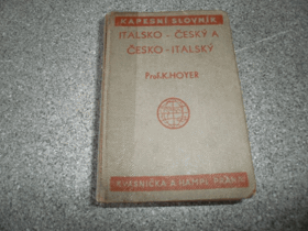 Kapesní slovník italsko-český a česko-italský.